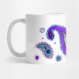 purple cashmere - velvet paisley Mug